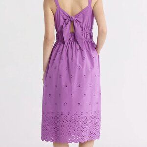 COTTON Eylet, Excellent Condition, SZ L, Midi Dress, Purple